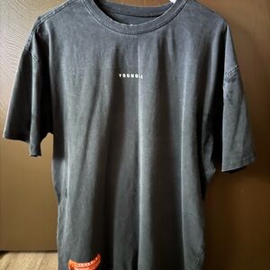 Youngla Black T-Shirt for Men